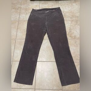 Jag Women's Velvet Pants Gray Size 16 Stretch very good condition